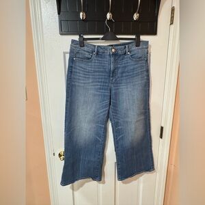 White House Black Market Blue Cropped Jeans